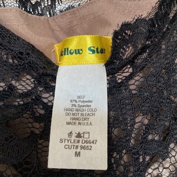 LBD with lace bodice and pleated satin skirt.  Size M - Picture 4 of 6